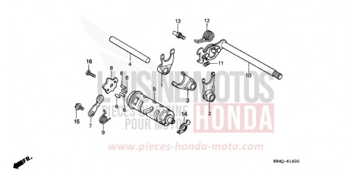 GEARSHIFT DRUM XR100RT de 1996